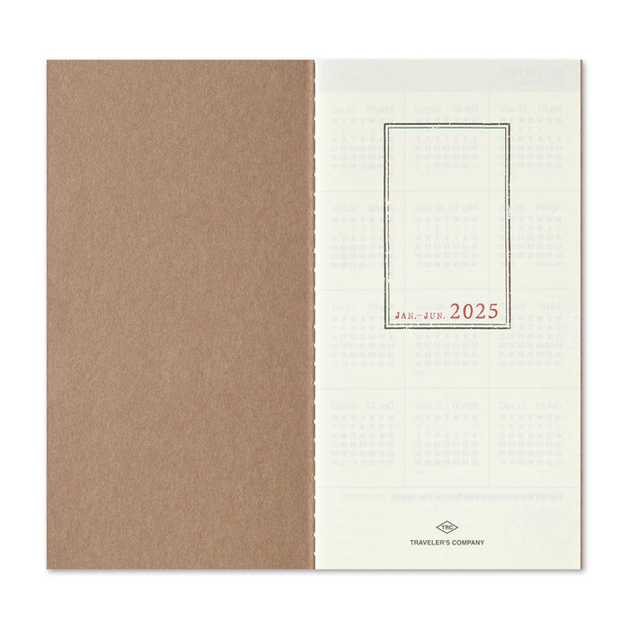 Traveler's Company 2025 - Weekly + Memo Refill (Regular) - Second Half