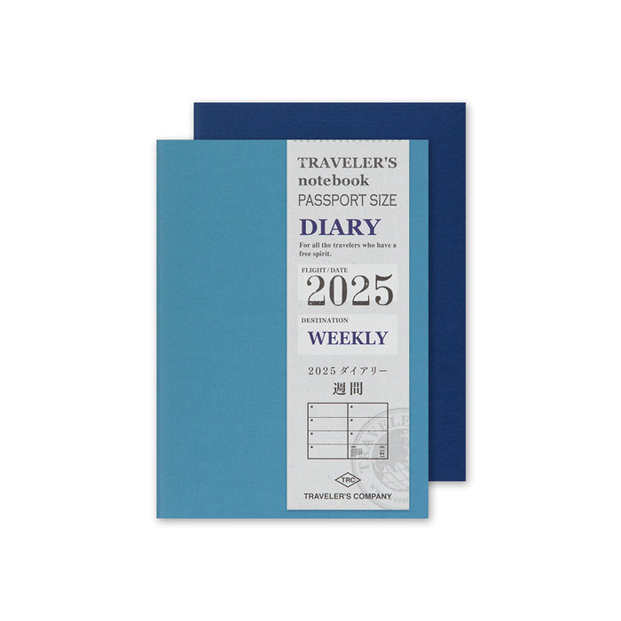 Traveler's Company 2025 - Weekly Diary Refill (Passport) -kalenteri - Loppuvuosi