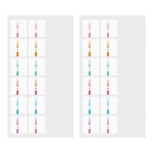 Midori Index Label Chiratto Number