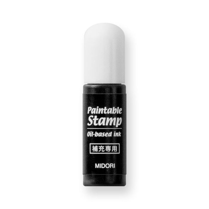 Midori Refill Ink Black for Paintable Stamp - leimasimen täyte