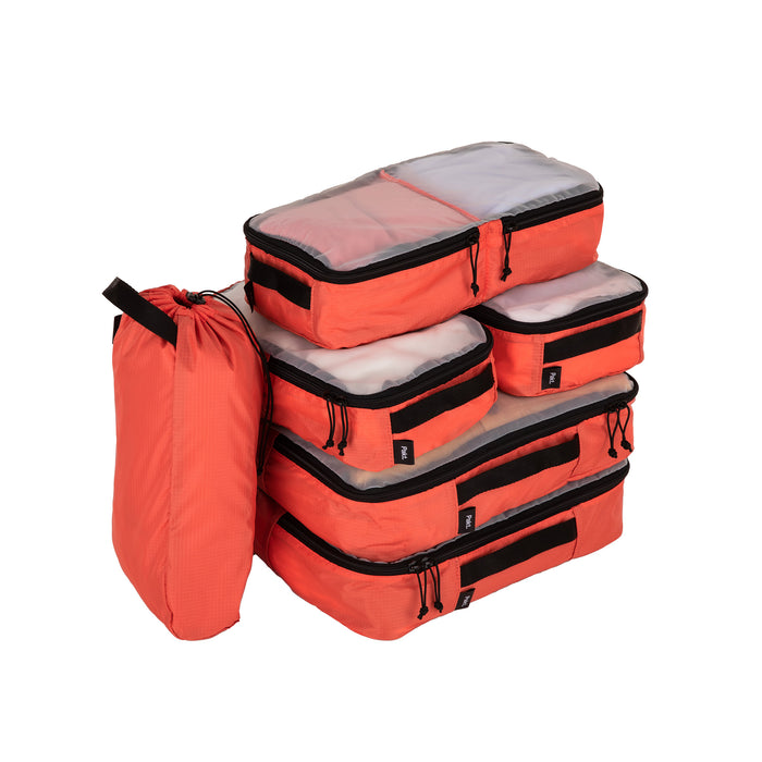 Pakt 6-Piece Packing Cube Set -paukkauspussi-setti