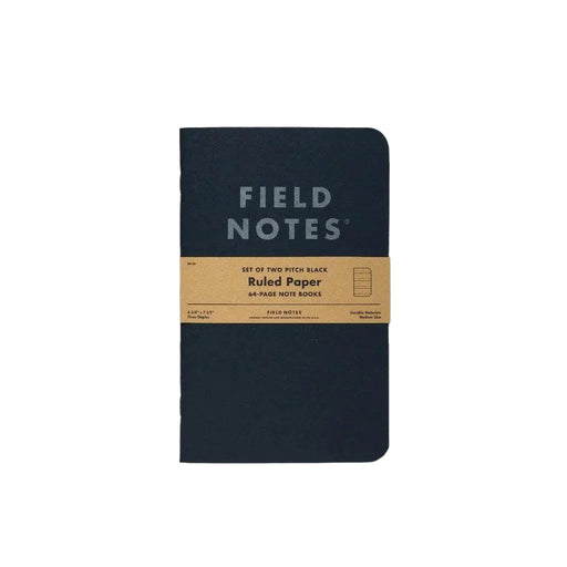 Field Notes Pitch Black LARGE Notebook (2-pack)