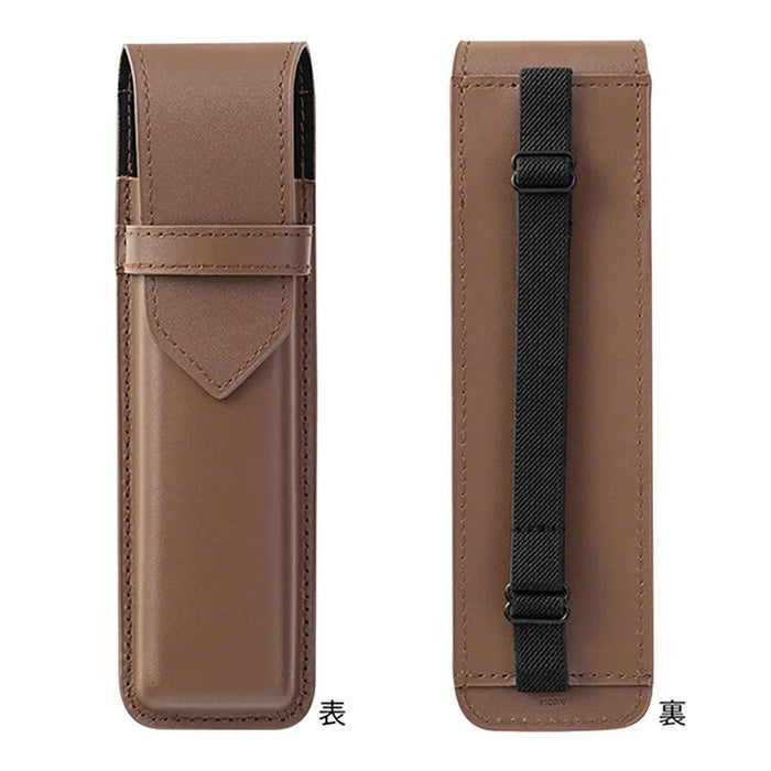 Midori Book Band Pen Case for B6-A5 - Recycled leather