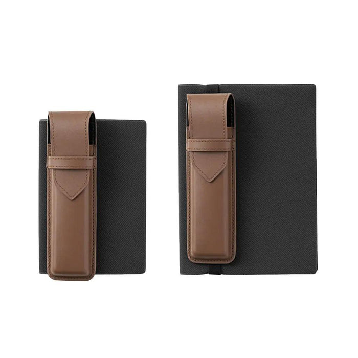 Midori Book Band Pen Case for B6-A5 - Recycled leather