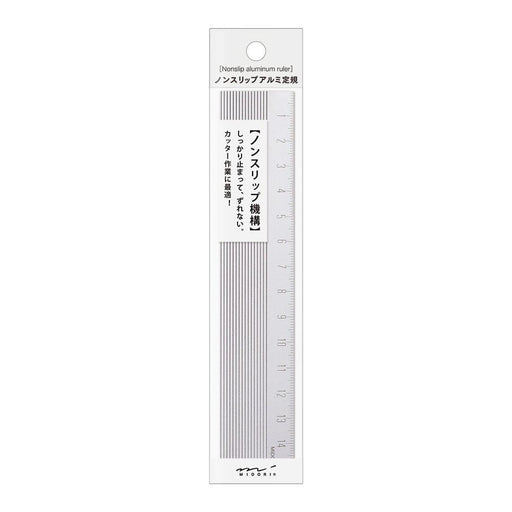 Midori Non-Slip Aluminium Ruler (15cm)