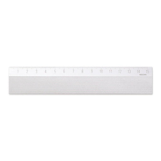 Midori Non-Slip Aluminium Ruler (15cm)