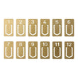 Traveler's Company Brass Numbered Clips (12 kpl)